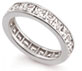 Channel wedding diamond rings